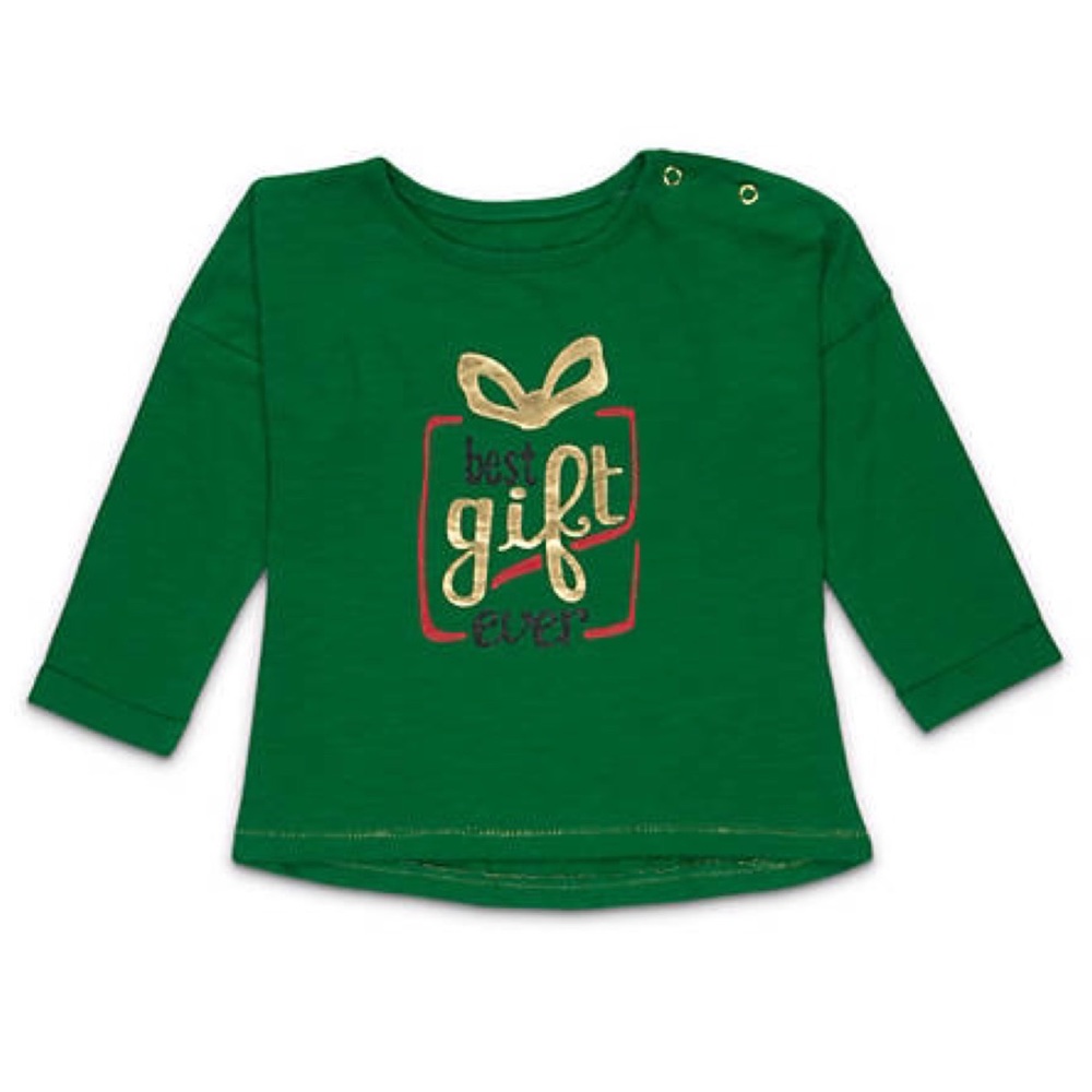 NWT! Lightning Bug Baby Girls Dolman Sleeve Tee